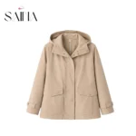 بارانی زنانه کوتاه مدل سولیس