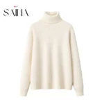 بافت زنانه یقه‌اسکی مدل رُزا