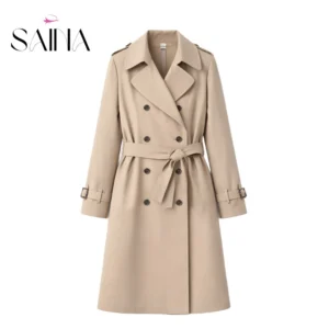 ترنچ کت زنانه کلاسیک مدل الیزا